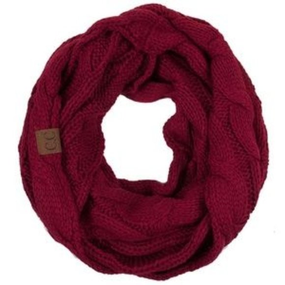 C.C 3pc Knit Warm Pom Beanie Gloves Scarves Set main image 4